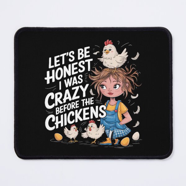 Item preview, Let's Be Honest I Was Crazy Before The Chickens - This funny gift is perfect for chicken lovers, poultry keepers, and people with a great sense of humor! designed and sold by ZyziowskyArt.