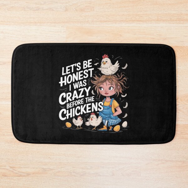 Item preview, Let's Be Honest I Was Crazy Before The Chickens - This funny gift is perfect for chicken lovers, poultry keepers, and people with a great sense of humor! designed and sold by ZyziowskyArt.