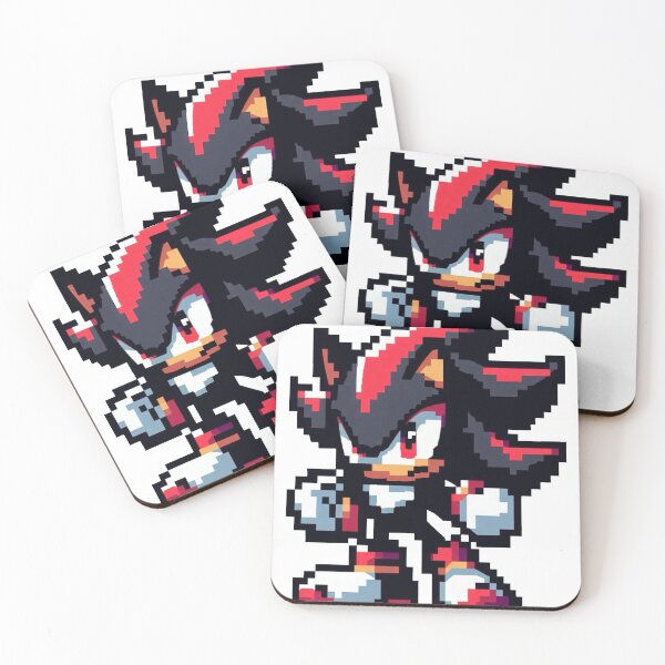 Item preview, Pixel Shadow the hedgehog, Sonic the hedgehog designed and sold by yyamato.