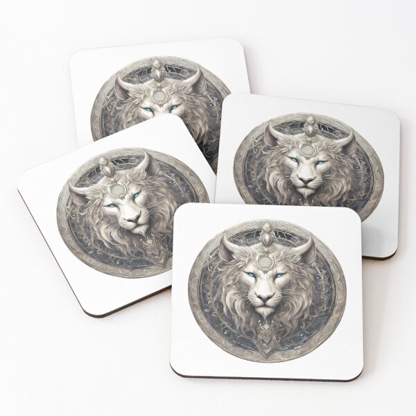 Item preview, Celestial White Lion – Mystical Zodiac Leo Design designed and sold by MystiqSlav.