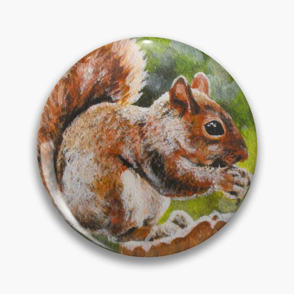 Item preview, Red Squirrel in the Forest eating nuts designed and sold by ARTwithDIRK.