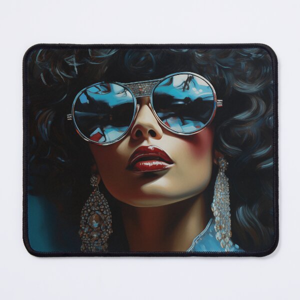 Item preview, Retro Glamour - Modern Psychedelic Portrait designed and sold by djovan.
