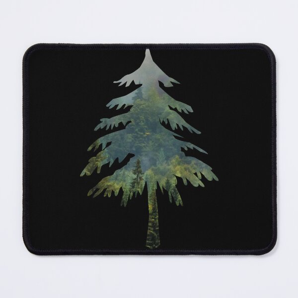 Item preview, misty pines trees forest peaceful landscape mist view designed and sold by Alexaltay.
