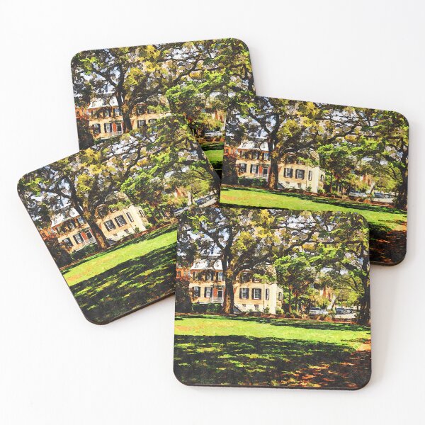 Item preview, Charming watercolor view of Warren Square in Savannah Georgia designed and sold by GestaltImagery.