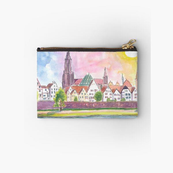 Item preview, Sunlit Skyline of Ulm Germany by the Riverside designed and sold by artshop77.
