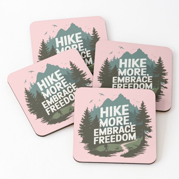 Item preview, Hike More, Embrace Freedom - Hiking for Mental Health designed and sold by MSMPrintDesign.