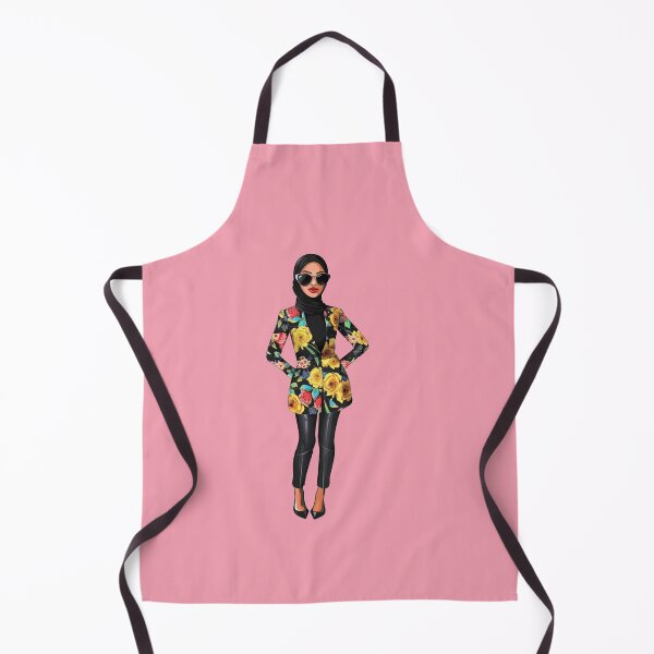 Item preview, Floral Chic Hijabi - Stylish Black & Yellow Design | Ramadan designed and sold by ThisTee.