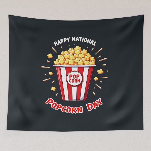 Item preview, Happy National Popcorn Day designed and sold by MakeIt-Tee-See.