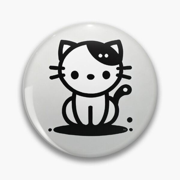 Item preview, Little black and white cat -15 designed and sold by Sen-Design.