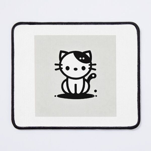 Item preview, Little black and white cat -15 designed and sold by Sen-Design.