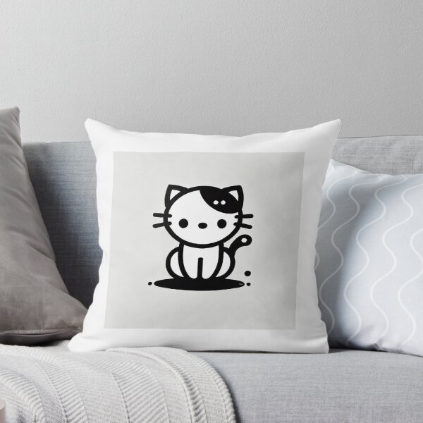 Item preview, Little black and white cat -15 designed and sold by Sen-Design.