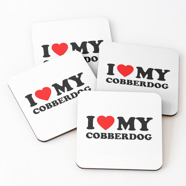 Item preview, I Love My  Australian Cobberdog Heart Dog Gift designed and sold by Guarddogdrive.