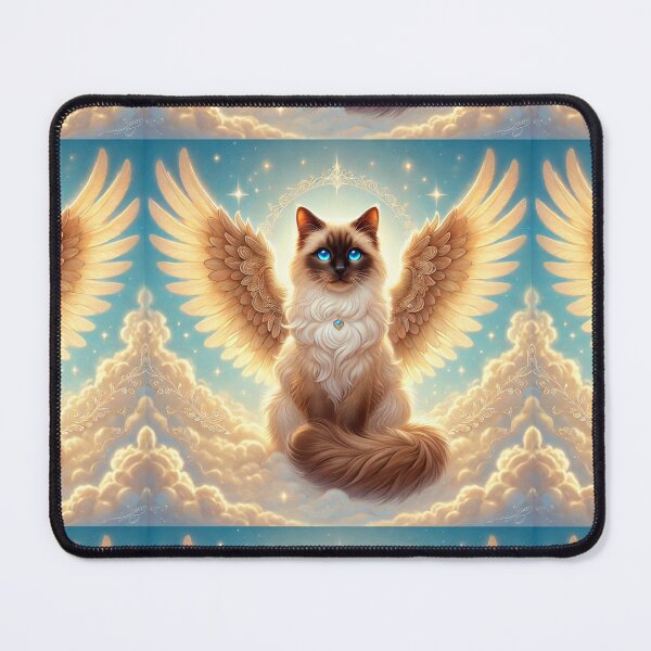 Item preview, Angelic Siamese Cat: Celestial Grace designed and sold by Meta2Physical.