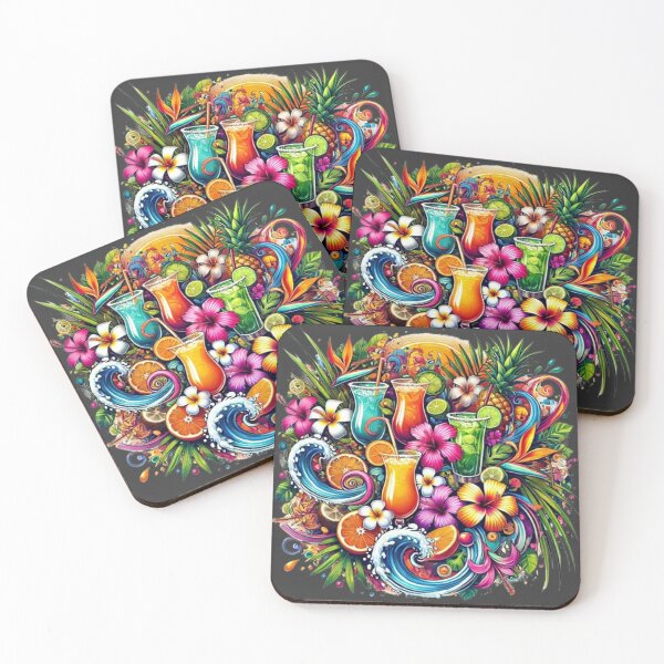Item preview, Vibrant Tropical Cocktails: Exotic Drinks and Paradise Vibes designed and sold by PawtopiaDesigns.