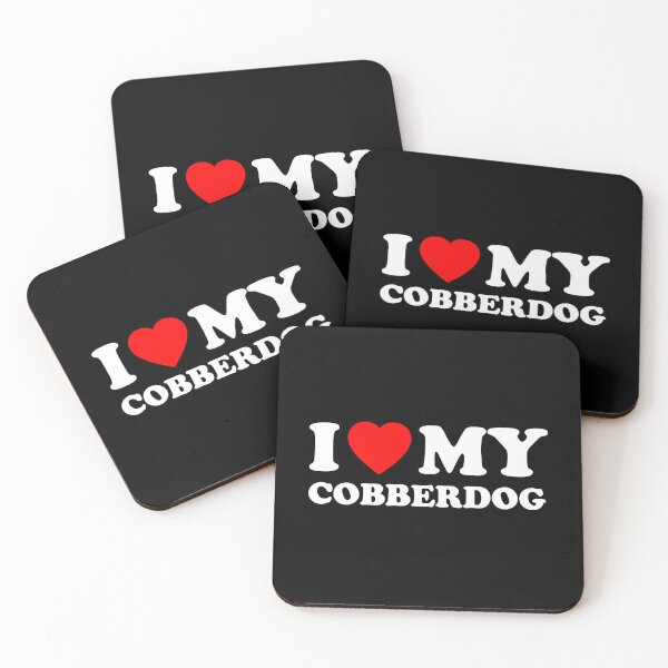 Item preview, I Love My  Australian Cobberdog Heart Dog Gift designed and sold by Guarddogdrive.