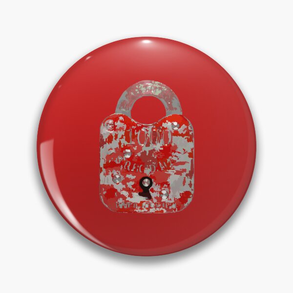 Item preview, Rusty Red Love Lock Valentines Day Sticker – Timeless and Rugged Romance designed and sold by QuteStuffHere.