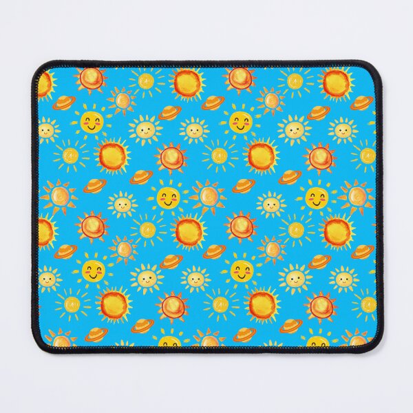 Item preview, Sunny Golden Glow: A cheerful pattern featuring sun faces with smiling expressions, radiating warmth and positivity. designed and sold by Grang Art Artistic Designs.