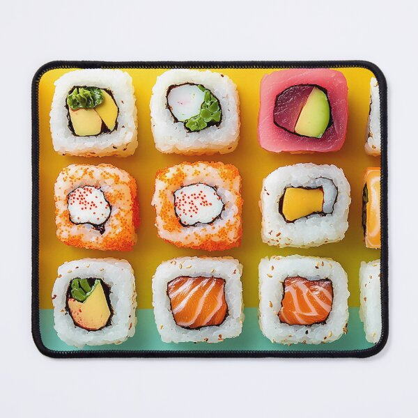 Item preview, Vibrant Sushi Rolls in Pop Art Style designed and sold by daila70.
