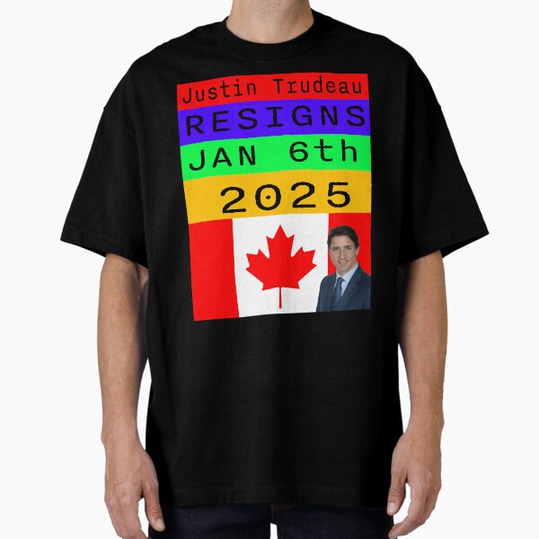 Artikel-Vorschau von Historischer Rücktritt des Kanadiers Justin Trudeau, designt und verkauft von ArtByMarkDesign.