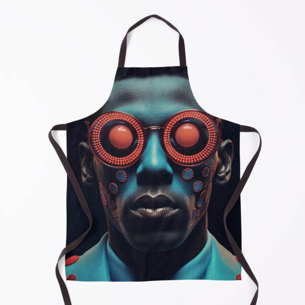 Item preview, Futuristic Portrait - Red Glasses and Psychedelic Design designed and sold by djovan.