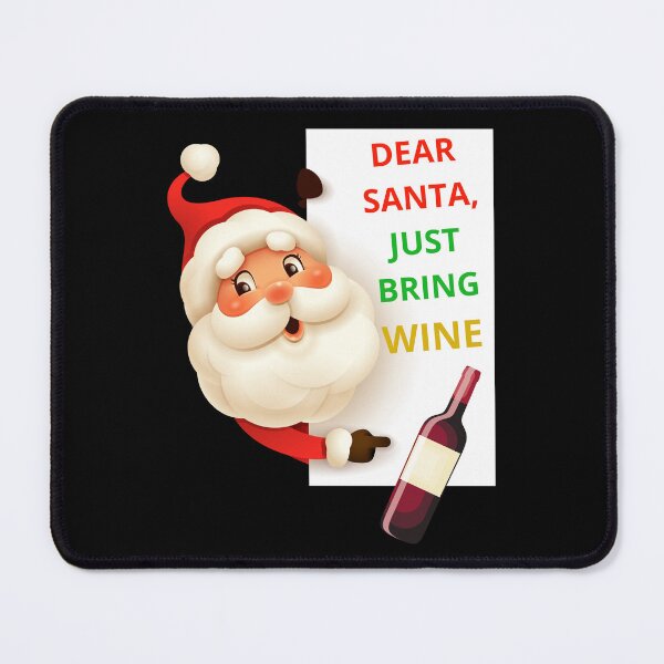 Item preview, Dear Santa, just bring wine designed and sold by BlissThreads.