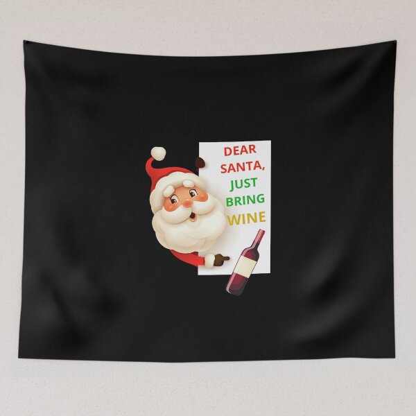 Item preview, Dear Santa, just bring wine designed and sold by BlissThreads.