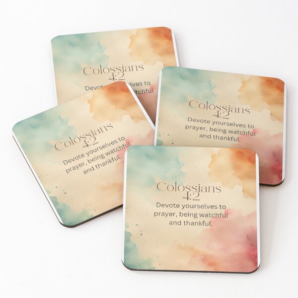 Item preview, Colossians 4:2 Christian Bible Verse Typography designed and sold by Our Bible Journey.