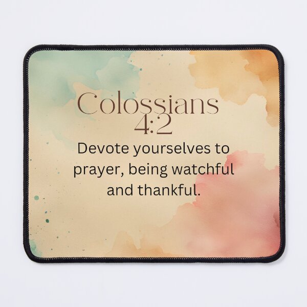 Item preview, Colossians 4:2 Christian Bible Verse Typography designed and sold by Our Bible Journey.