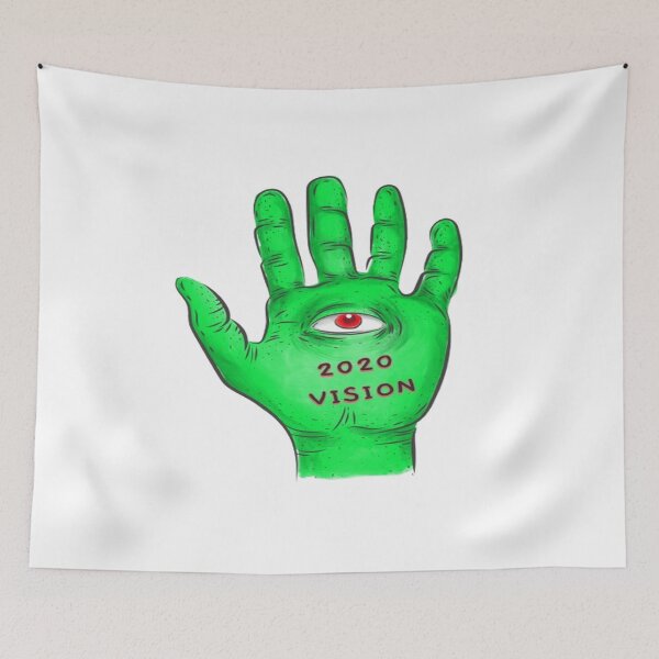 Item preview, Green Hand with Eye: 2020 Vision designed and sold by youngcarta86.