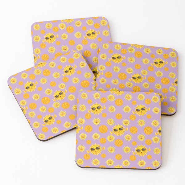Item preview, Sunny Chillin: A cheerful pattern featuring sun faces with smiling expressions, radiating warmth and positivity. designed and sold by Grang Art Artistic Designs.