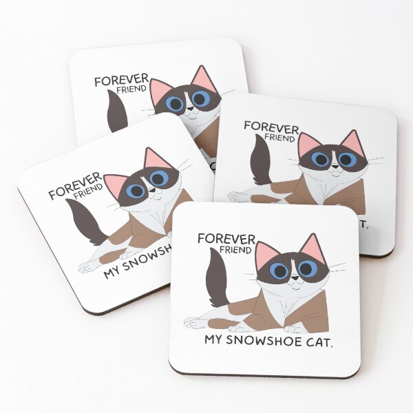 Item preview, Snowshoe Cat Illustration - Forever Friend Cute Pet Design designed and sold by silent ocean.