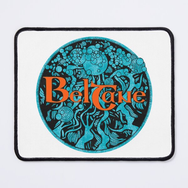 Item preview, Beltane in a Block Print Style (black and green) designed and sold by ElderIslesPress.