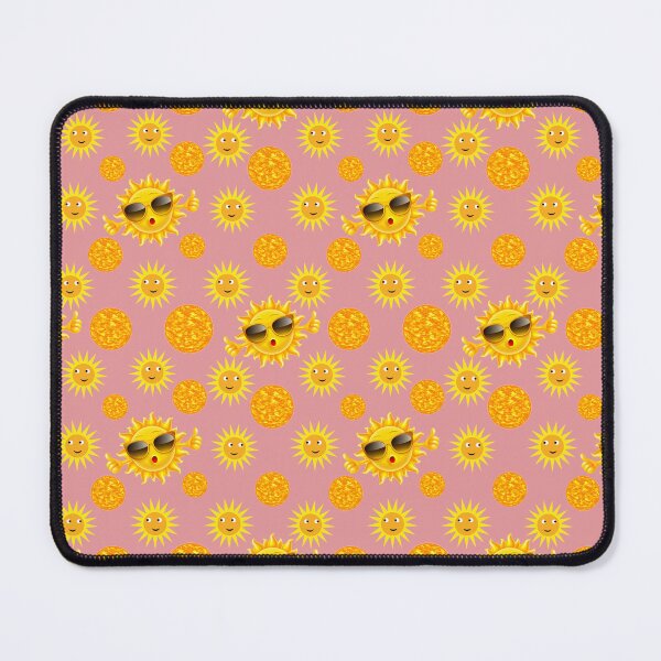 Item preview, Sun-Kissed Style: A cheerful pattern featuring sun faces with smiling expressions, radiating warmth and positivity. designed and sold by Grang Art Artistic Designs.