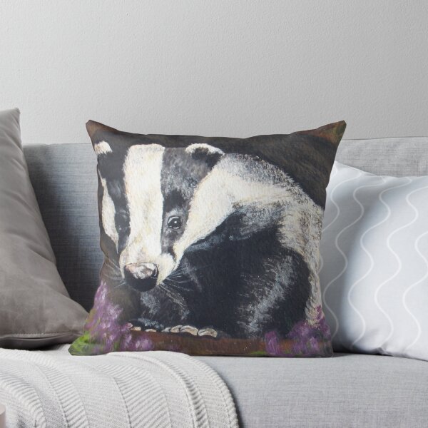 Item preview, Badger in her Sett with Bluebells designed and sold by ARTwithDIRK.