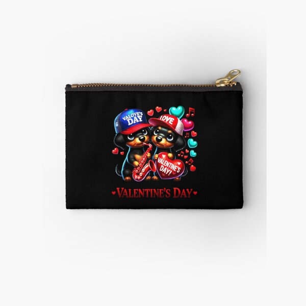 Item preview, Cute Dachshund Valentines Day Heart Lover Dog Music Sax designed and sold by Creat-Des.