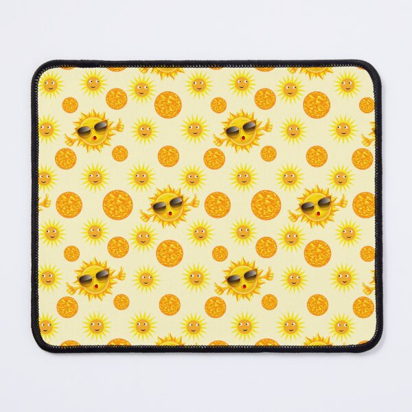 Item preview, Summer Vibes: A cheerful pattern featuring sun faces with smiling expressions, radiating warmth and positivity. designed and sold by Grang Art Artistic Designs.