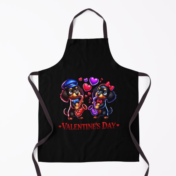 Item preview, Cute Dachshund Valentines Day Heart Lover Dog Music Sax designed and sold by Creat-Des.