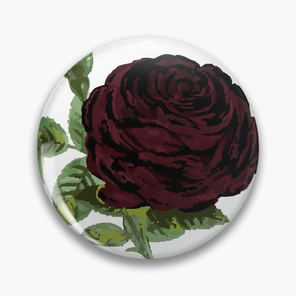 Item preview, Dark Red and Black Rose Sticker for Valentines Day – Bold Gothic Romance designed and sold by QuteStuffHere.