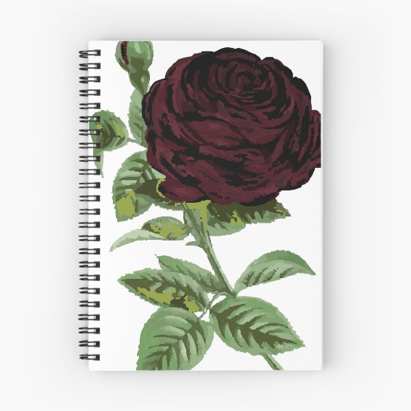 Item preview, Dark Red and Black Rose Sticker for Valentines Day – Bold Gothic Romance designed and sold by QuteStuffHere.