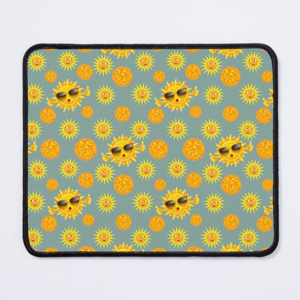 Item preview, Sun-Kissed Adventures: A cheerful pattern featuring sun faces with smiling expressions, radiating warmth and positivity. designed and sold by Camel & Quirk.