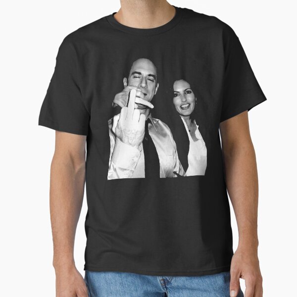 Item preview, Elliot Stabler And Olivia Benson Middle Finger Funny Vintage  designed and sold by SnarkoClothes.