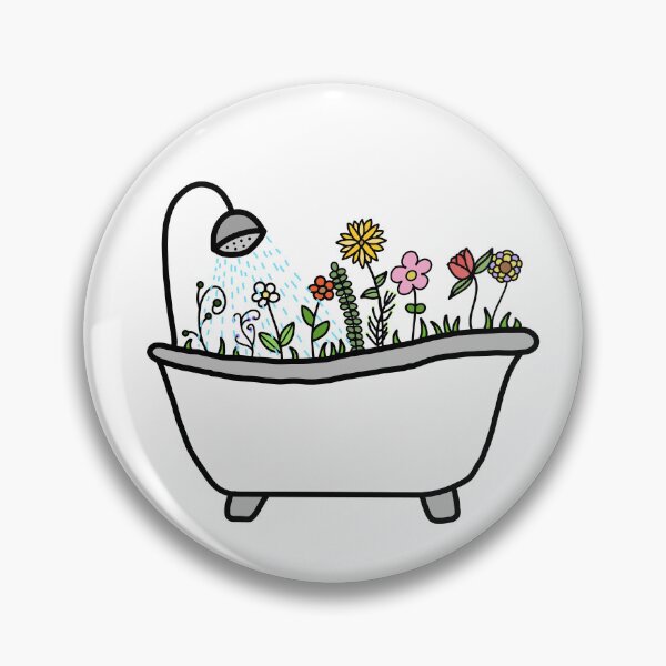 Artikelvorschau, badewanne blumen entworfen und verkauft von ripple-media.