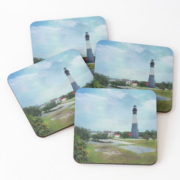 Item preview, Watercolor artwork depicting Tybee Island lighthouse scenery designed and sold by GestaltImagery.