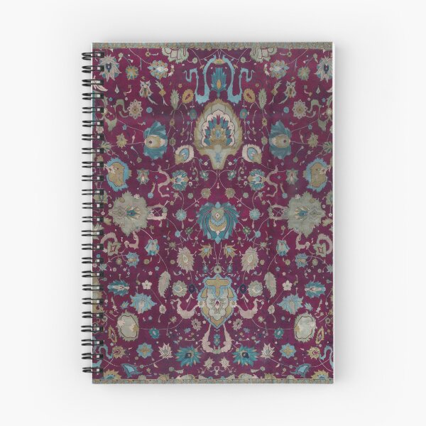 Item preview, Antique Indian Floral Rug designed and sold by Vicky Brago-Mitchell®.