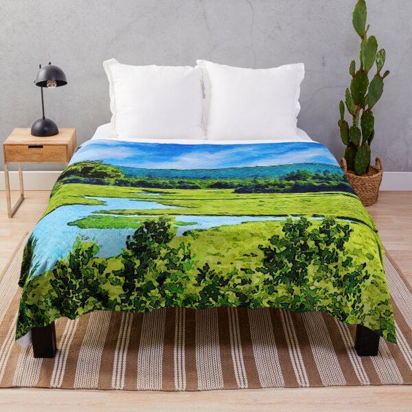 Item preview, Watercolor landscape of the Union River in Hancock County, Maine designed and sold by GestaltImagery.