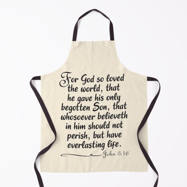 Item preview, John 3:16 For God So Loved The World Whole Verse King James Bible Scripture Christian designed and sold by Angela Dow.