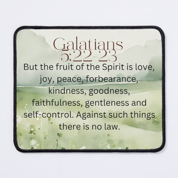 Item preview, Galatians 5:22-23 Christian Bible Verse Typography designed and sold by Our Bible Journey.