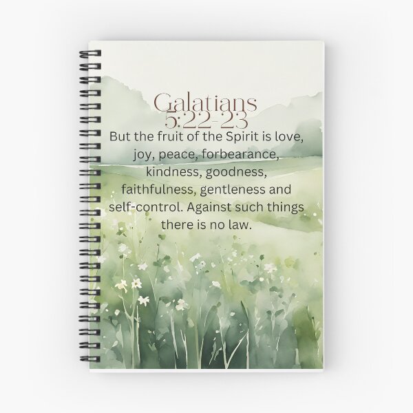 Item preview, Galatians 5:22-23 Christian Bible Verse Typography designed and sold by Our Bible Journey.