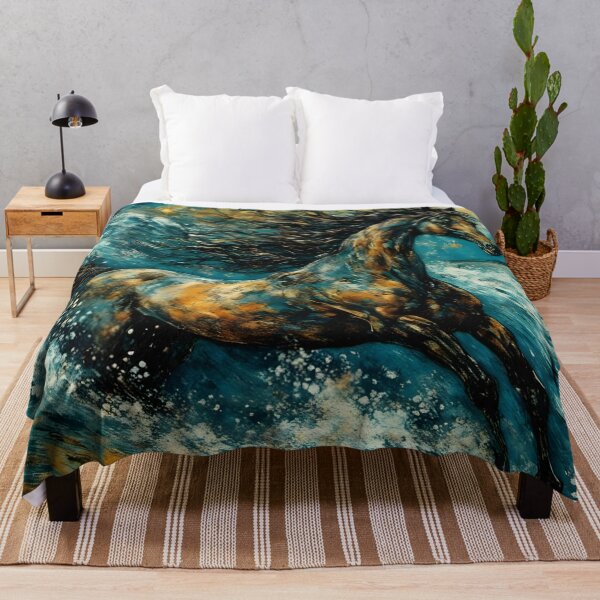 Item preview, Starry Night Waves Horse designed and sold by Angelandspot.