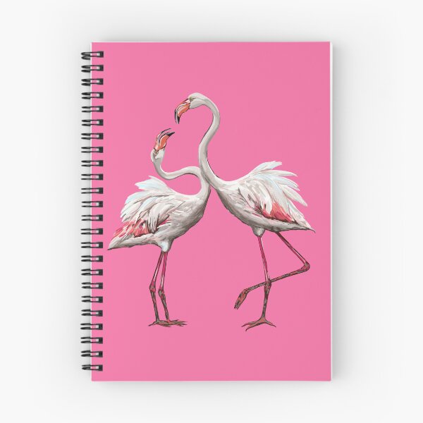 Item preview, Flamingo Couple Illustration: Perfect Kiss Moment in Vibrant Colors designed and sold by Pandositive.